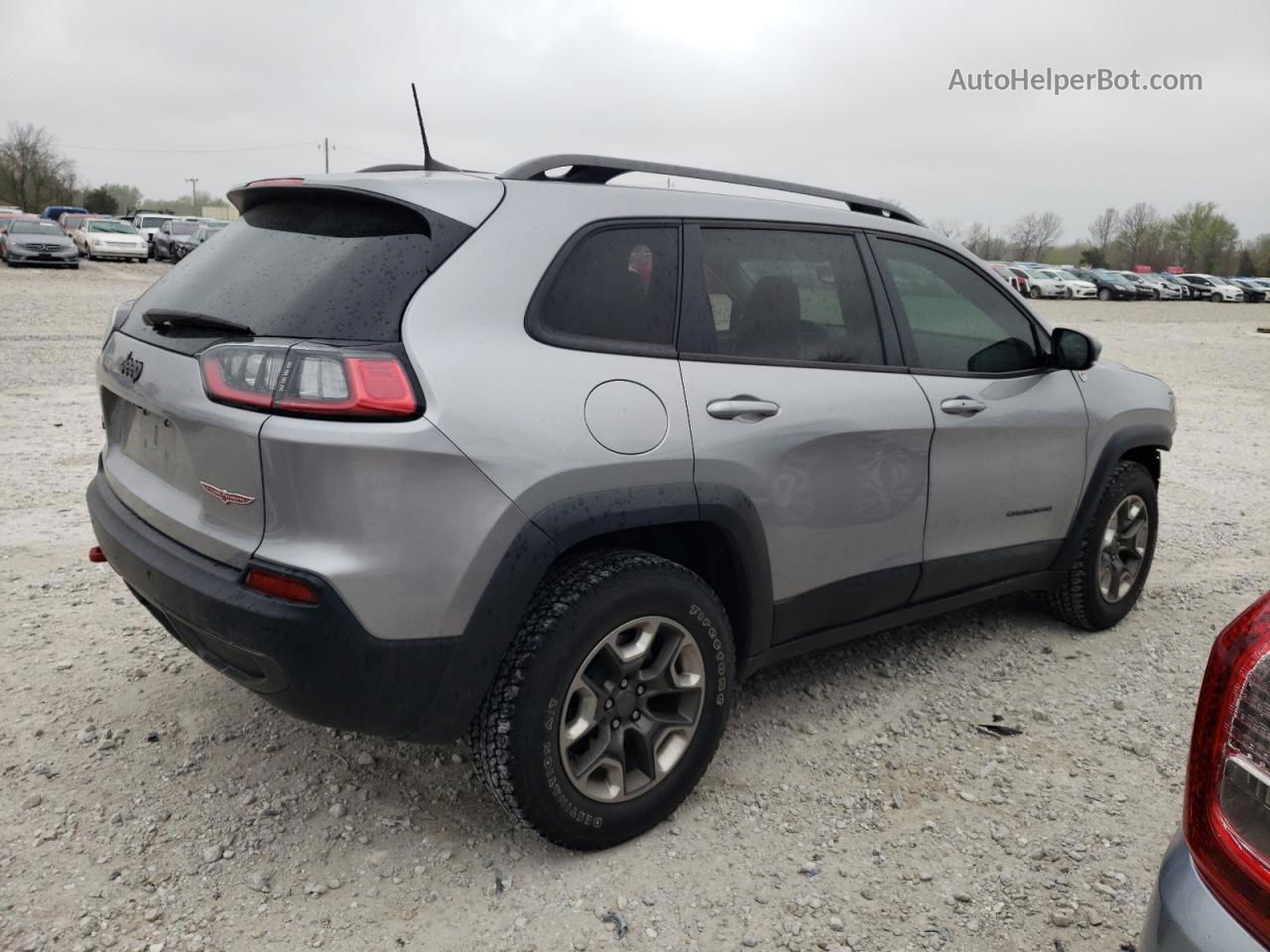 2019 Jeep Cherokee Trailhawk Серый vin: 1C4PJMBX9KD347075