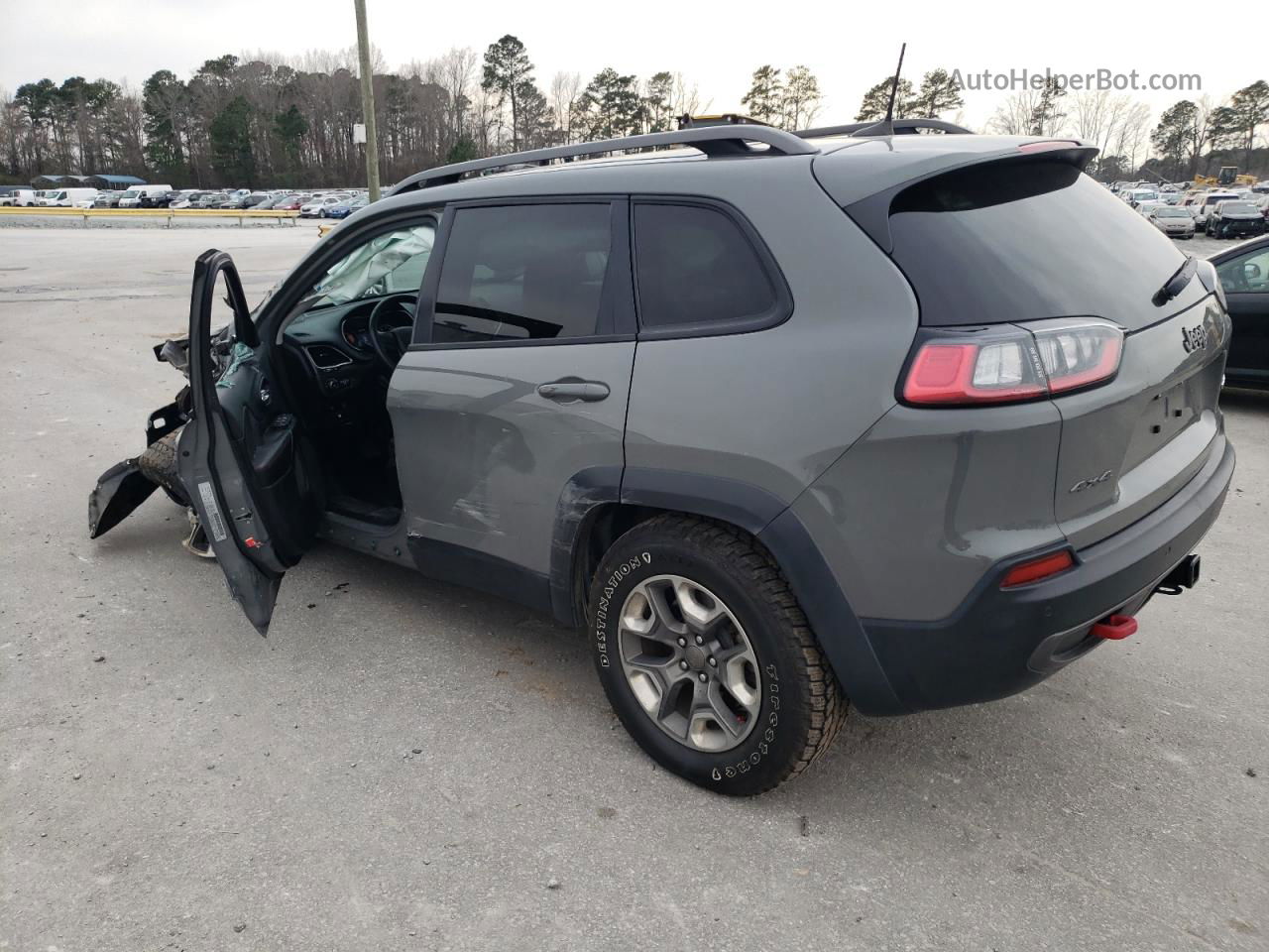 2019 Jeep Cherokee Trailhawk Серый vin: 1C4PJMBX9KD436970