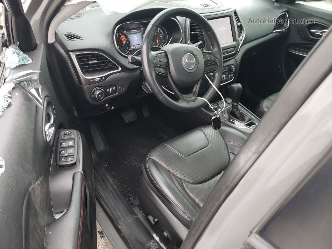 2019 Jeep Cherokee Trailhawk Серый vin: 1C4PJMBX9KD436970