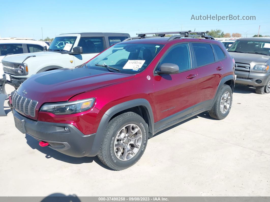 2021 Jeep Cherokee Trailhawk Blue vin: 1C4PJMBX9MD135988