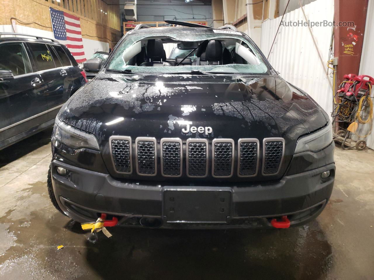 2021 Jeep Cherokee Trailhawk Black vin: 1C4PJMBX9MD201889