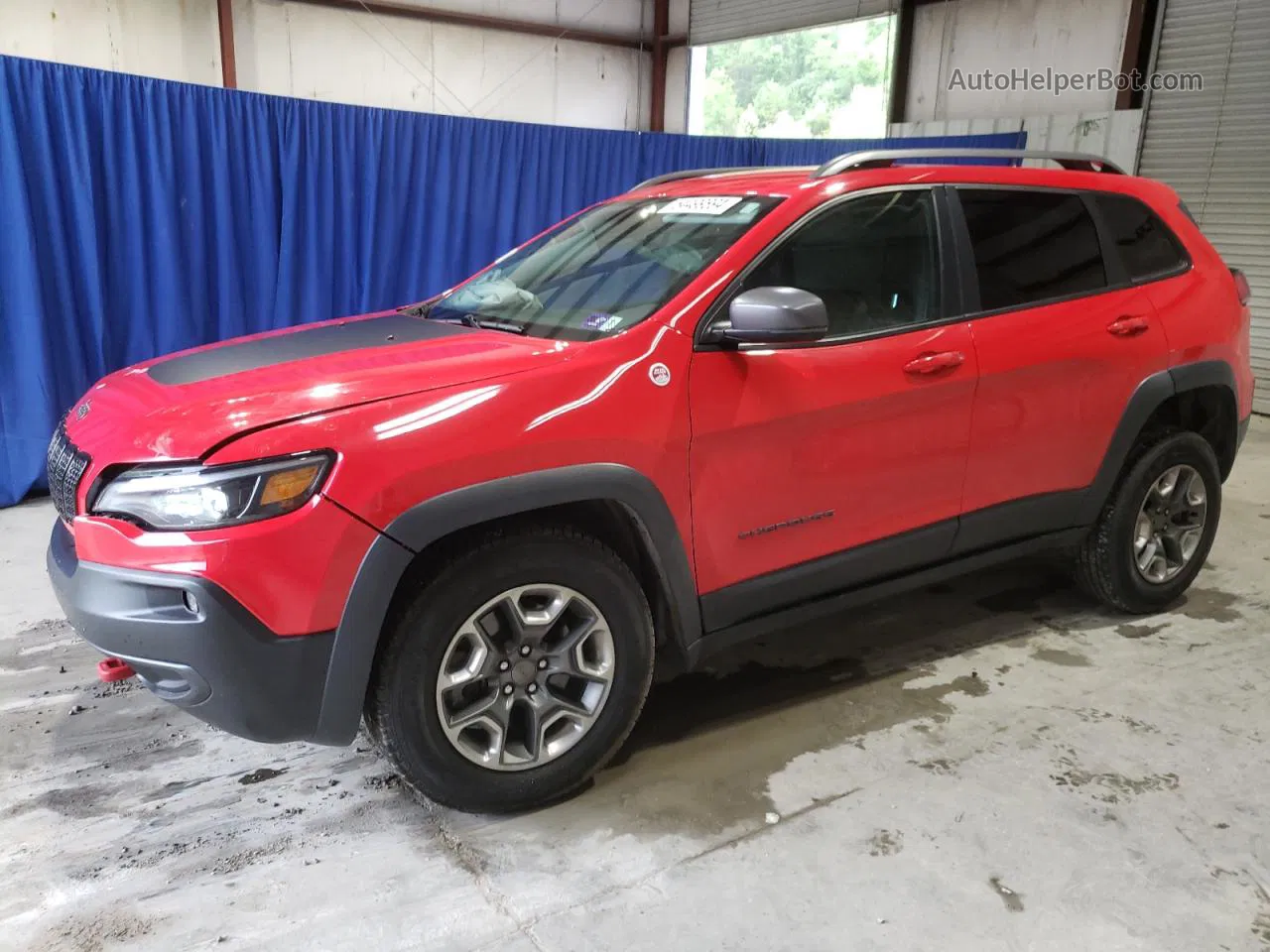 2019 Jeep Cherokee Trailhawk Red vin: 1C4PJMBXXKD190057