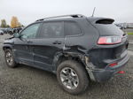 2019 Jeep Cherokee Trailhawk Black vin: 1C4PJMBXXKD244974