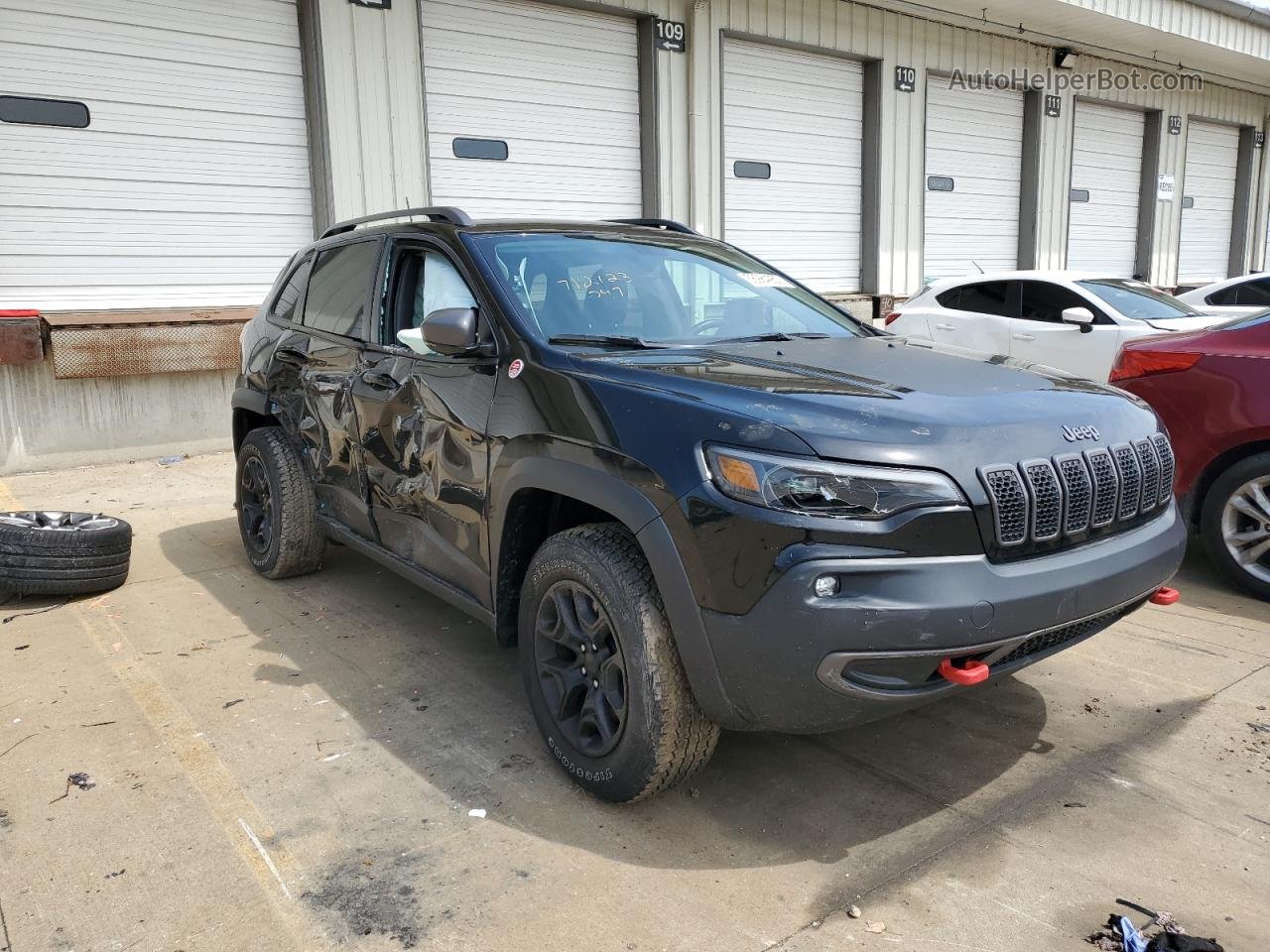 2019 Jeep Cherokee Trailhawk Black vin: 1C4PJMBXXKD315848