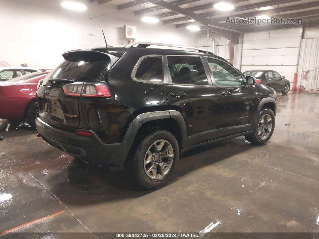 2019 Jeep Cherokee Trailhawk 4x4 Black vin: 1C4PJMBXXKD362118