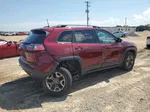 2019 Jeep Cherokee Trailhawk Burgundy vin: 1C4PJMBXXKD410300