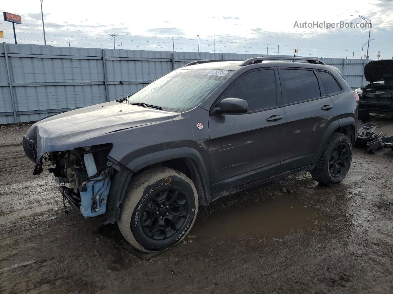 2019 Jeep Cherokee Trailhawk Черный vin: 1C4PJMBXXKD415724