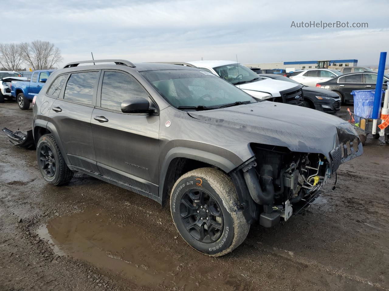 2019 Jeep Cherokee Trailhawk Black vin: 1C4PJMBXXKD415724