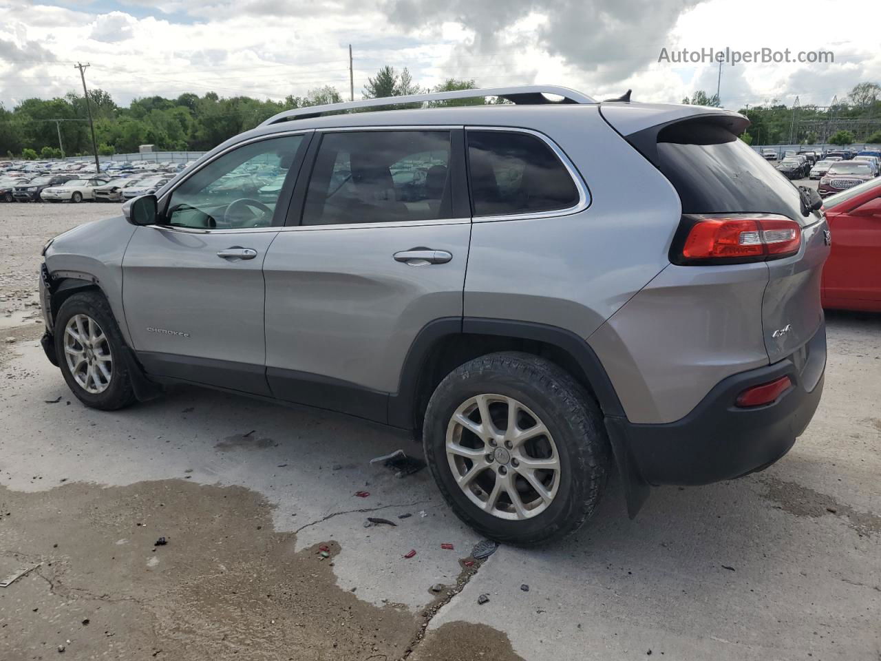 2014 Jeep Cherokee Latitude Gray vin: 1C4PJMCB0EW247667