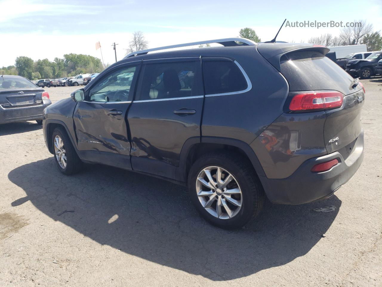 2015 Jeep Cherokee Latitude Угольный vin: 1C4PJMCB0FW508779