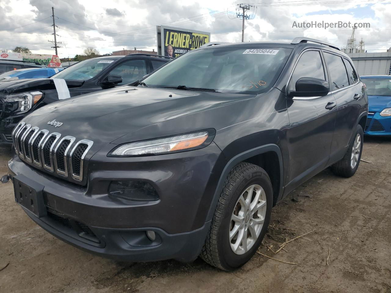 2015 Jeep Cherokee Latitude Charcoal vin: 1C4PJMCB0FW543788