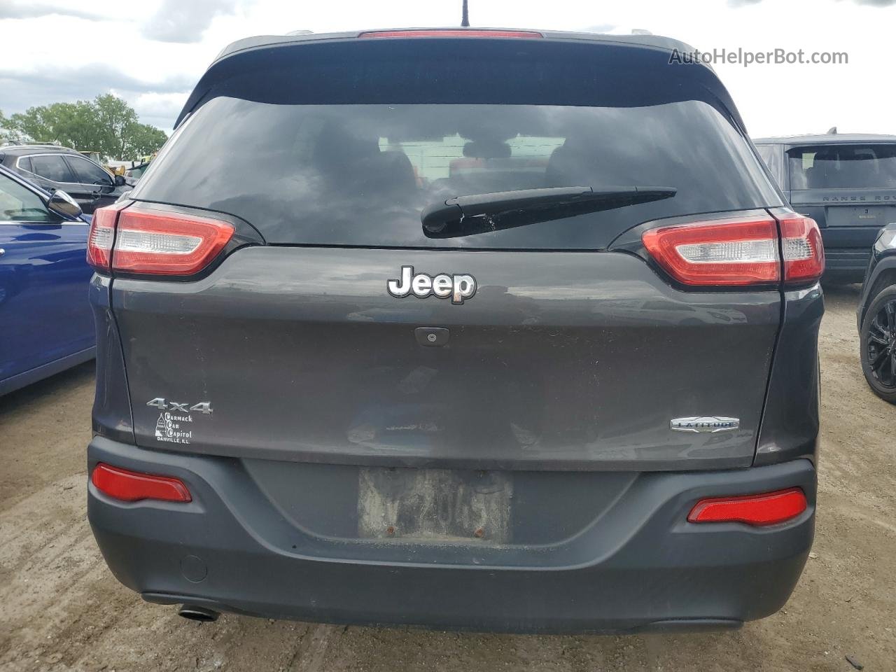 2015 Jeep Cherokee Latitude Charcoal vin: 1C4PJMCB0FW543788