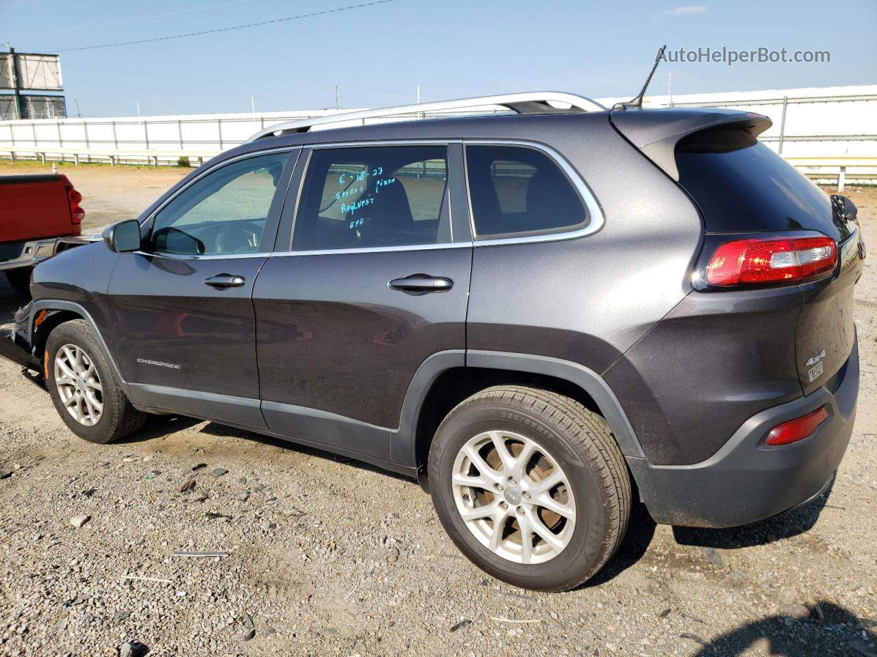 2015 Jeep Cherokee Latitude Gray vin: 1C4PJMCB0FW661601