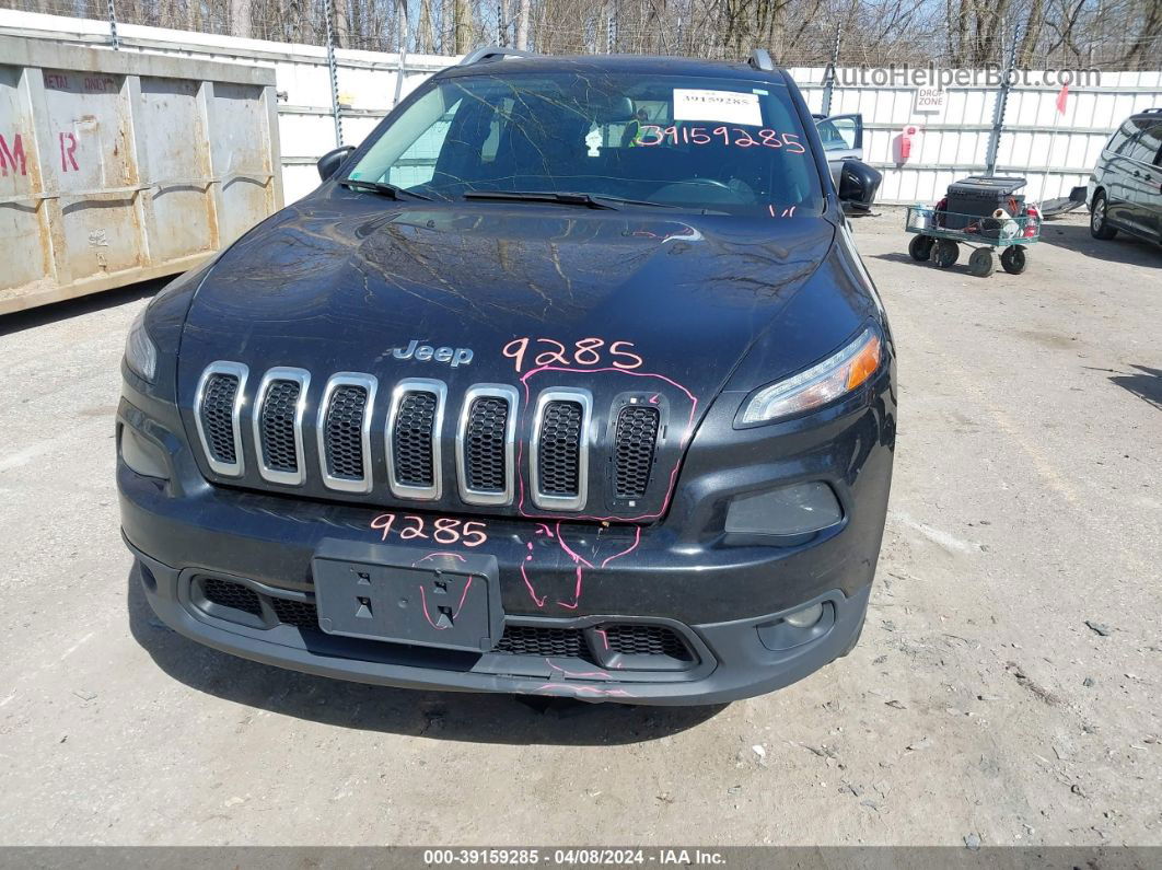 2015 Jeep Cherokee Latitude Black vin: 1C4PJMCB0FW715012