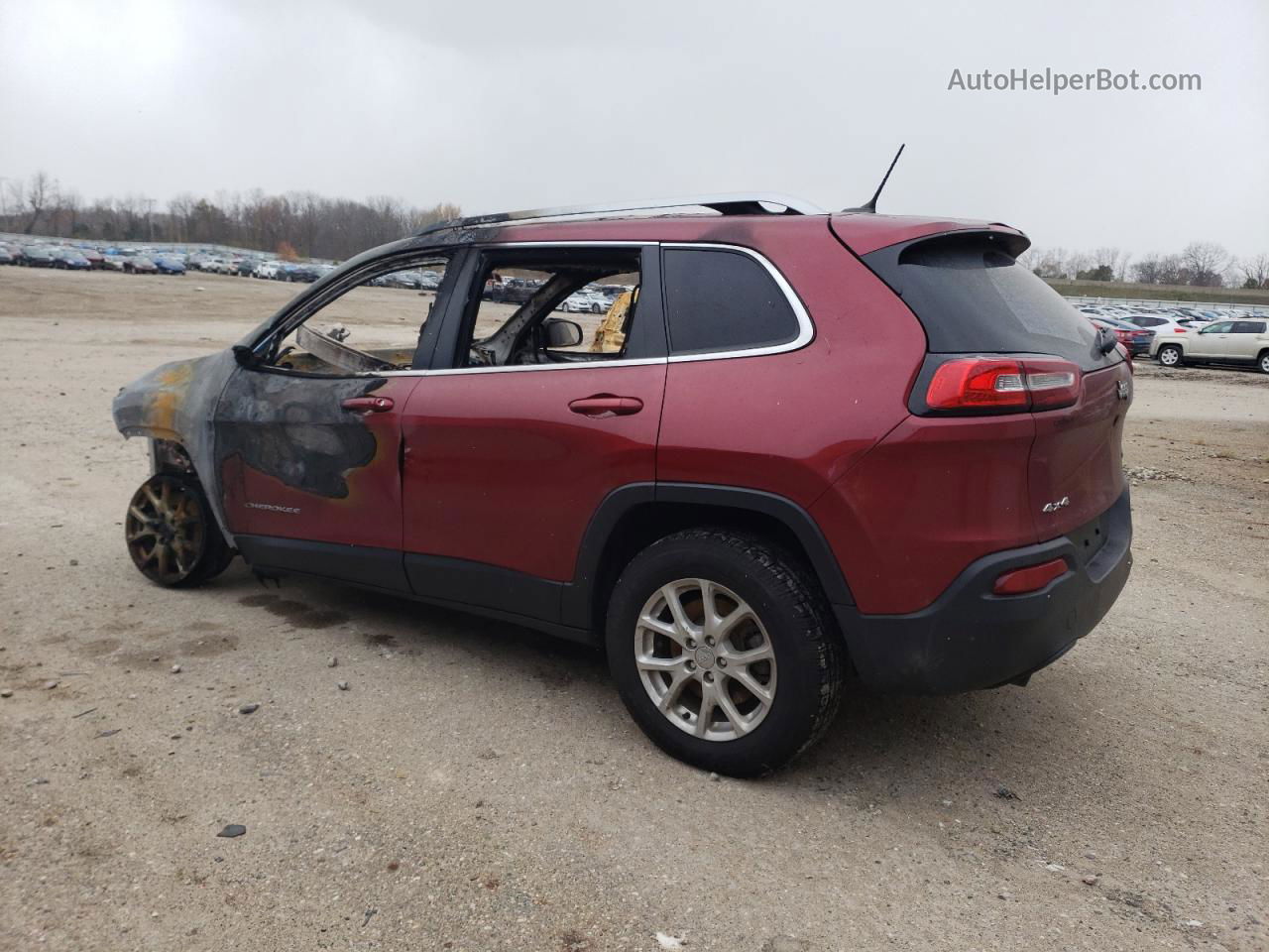 2015 Jeep Cherokee Latitude Бордовый vin: 1C4PJMCB0FW790180