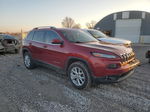 2016 Jeep Cherokee Latitude Maroon vin: 1C4PJMCB0GW187232