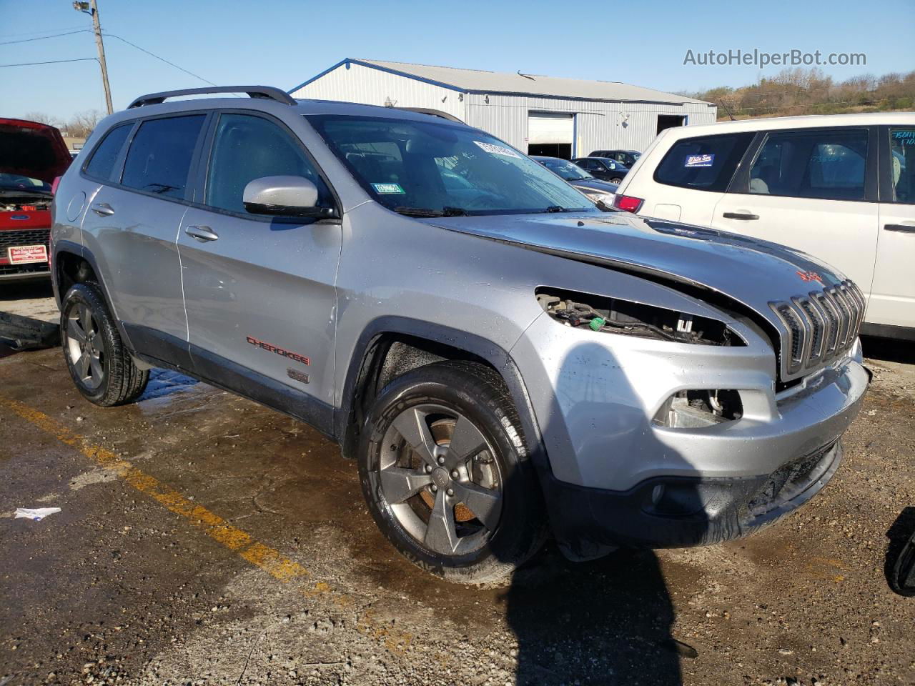 2016 Jeep Cherokee Latitude Gray vin: 1C4PJMCB0GW247235