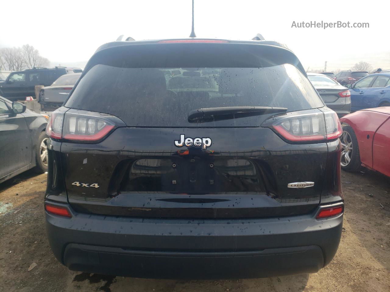 2019 Jeep Cherokee Latitude Black vin: 1C4PJMCB0KD307339