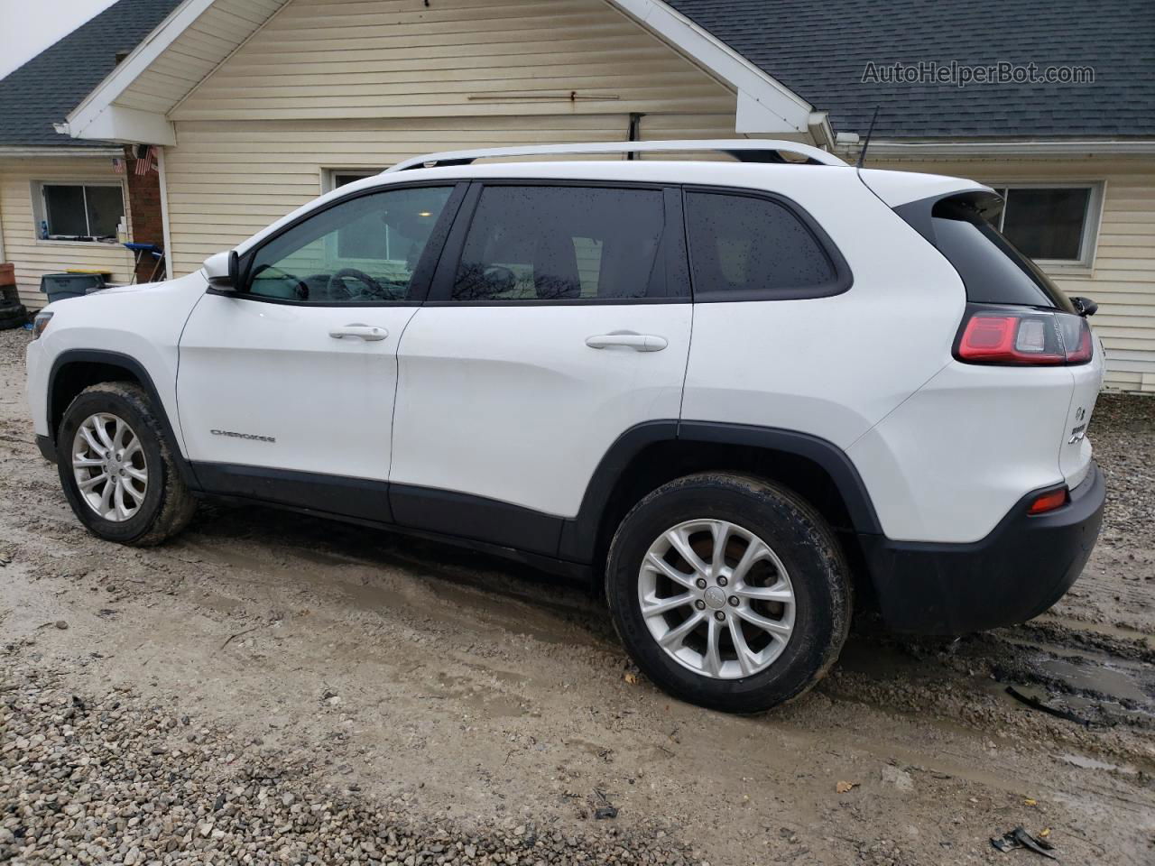 2021 Jeep Cherokee Latitude White vin: 1C4PJMCB0MD181373