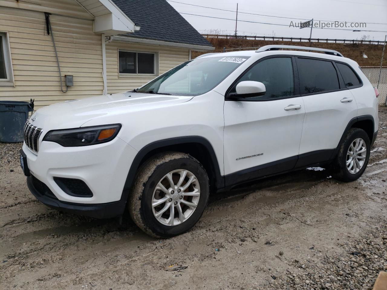 2021 Jeep Cherokee Latitude White vin: 1C4PJMCB0MD181373