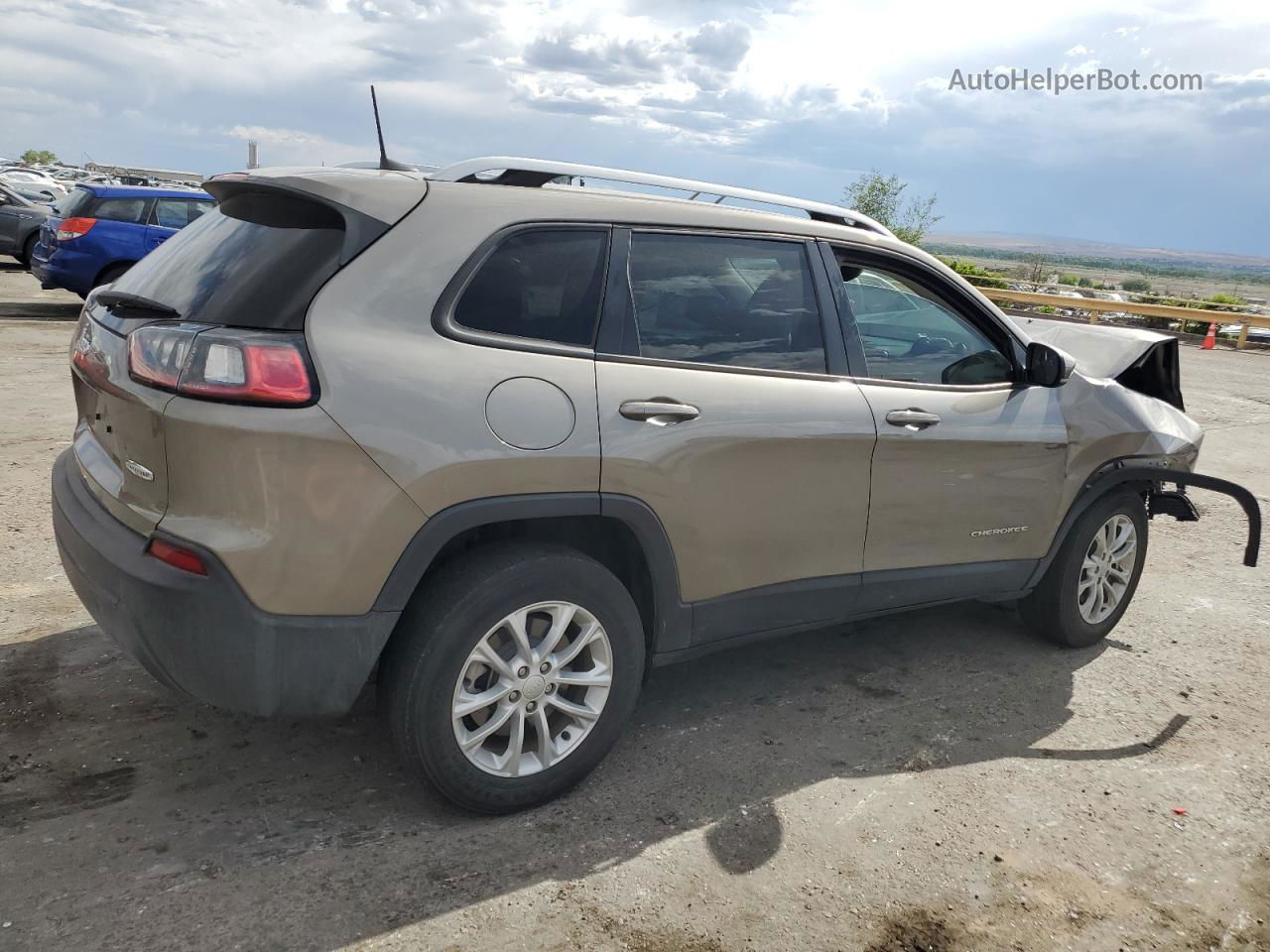 2021 Jeep Cherokee Latitude Бежевый vin: 1C4PJMCB0MD201816