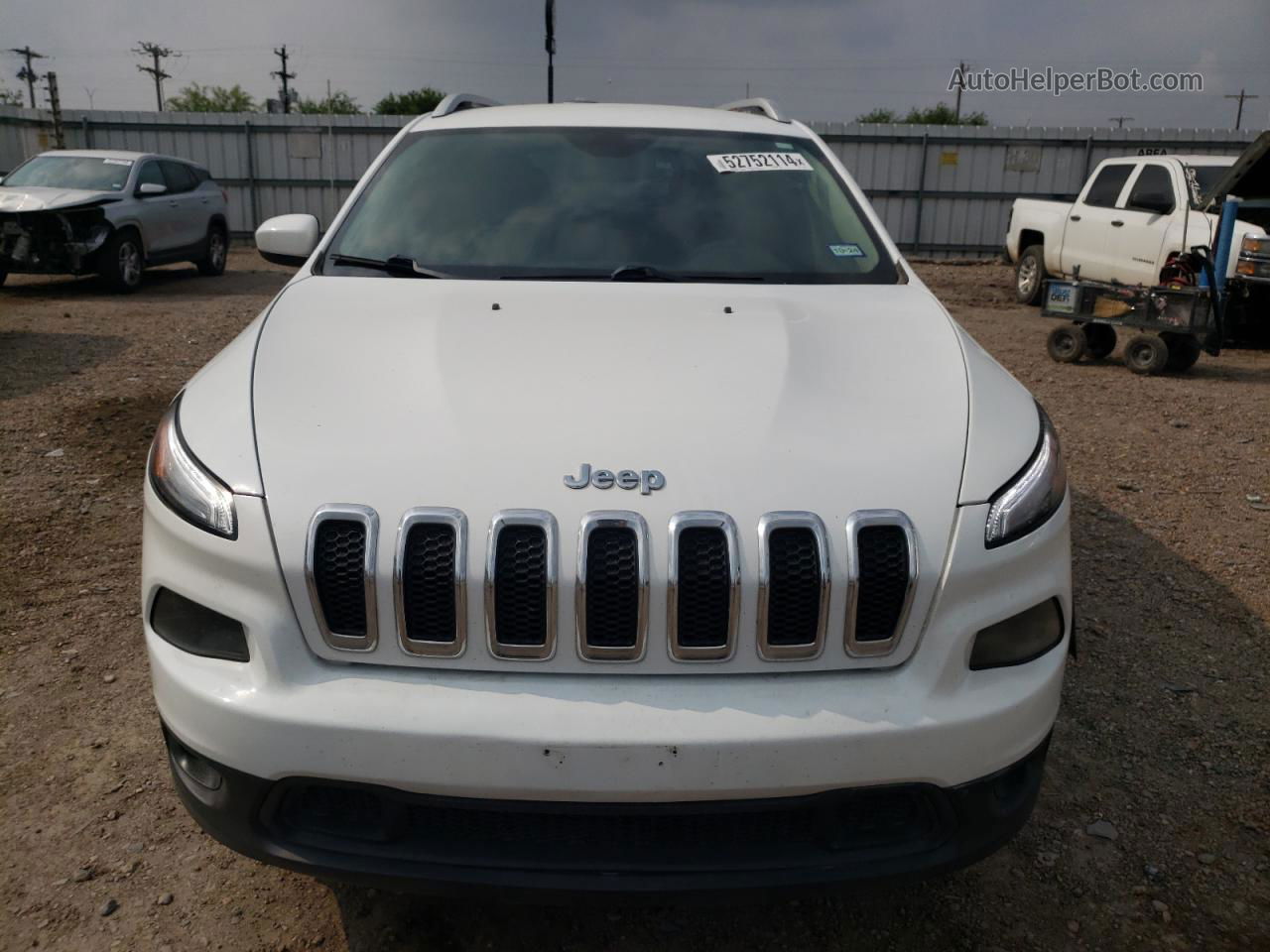 2014 Jeep Cherokee Latitude Белый vin: 1C4PJMCB1EW231638