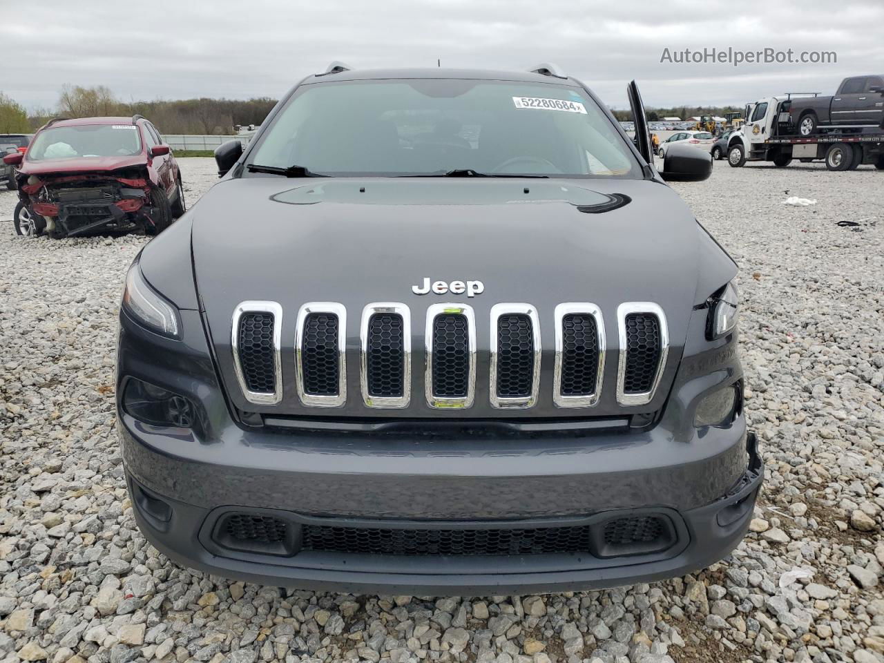 2015 Jeep Cherokee Latitude Черный vin: 1C4PJMCB1FW505390