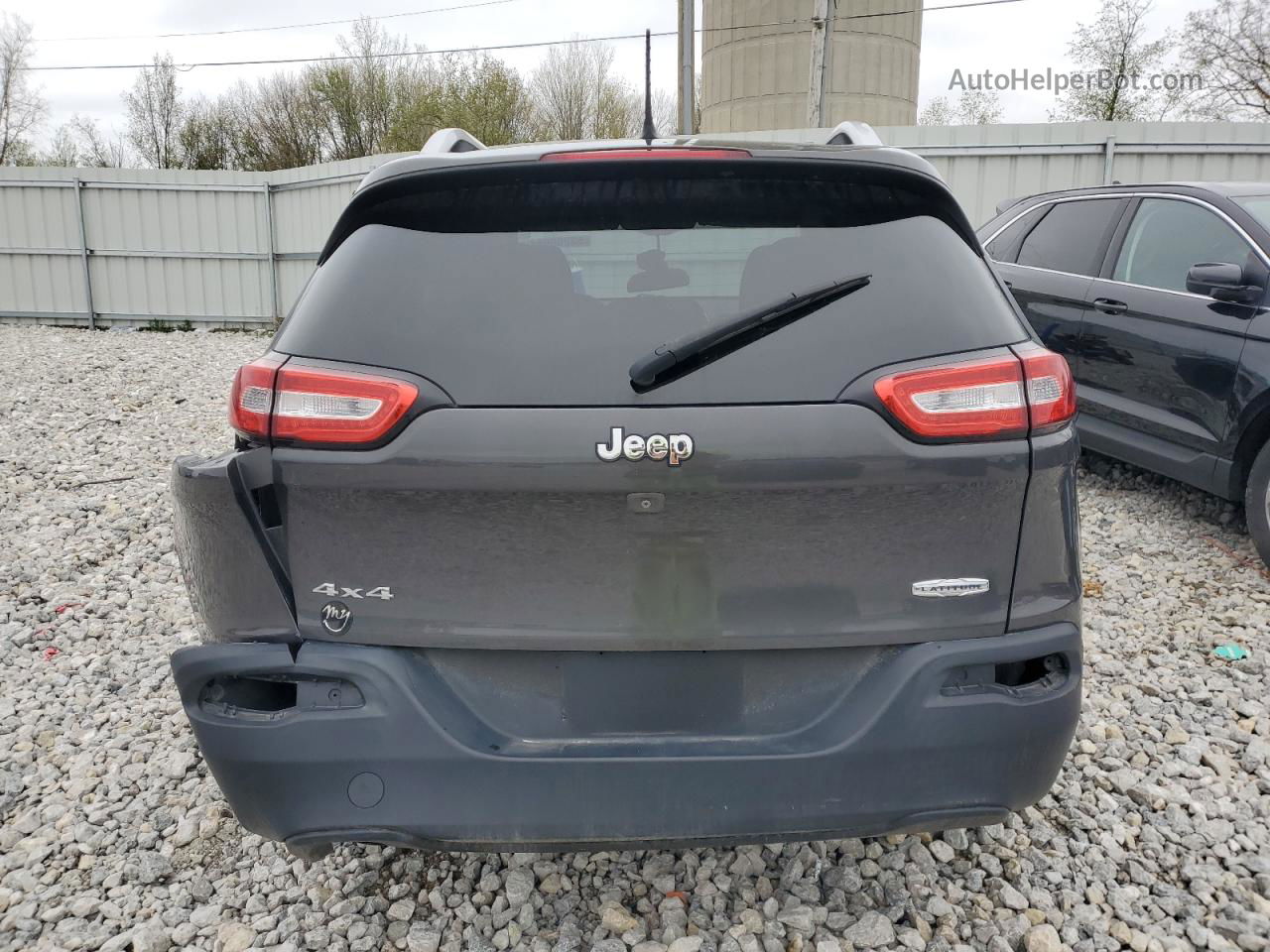 2015 Jeep Cherokee Latitude Черный vin: 1C4PJMCB1FW505390