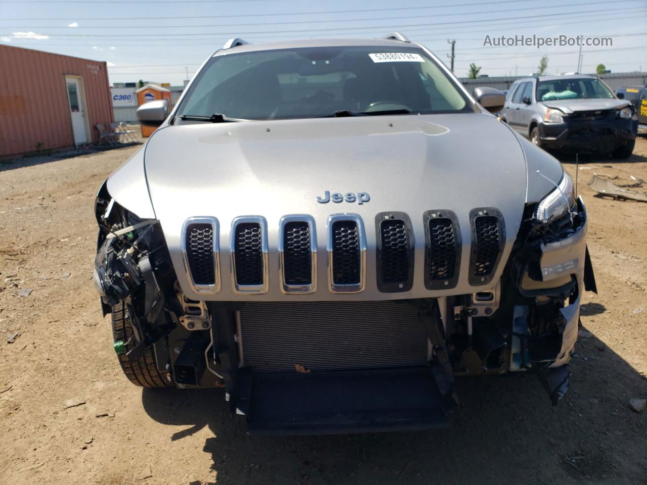 2015 Jeep Cherokee Latitude Серебряный vin: 1C4PJMCB1FW633239