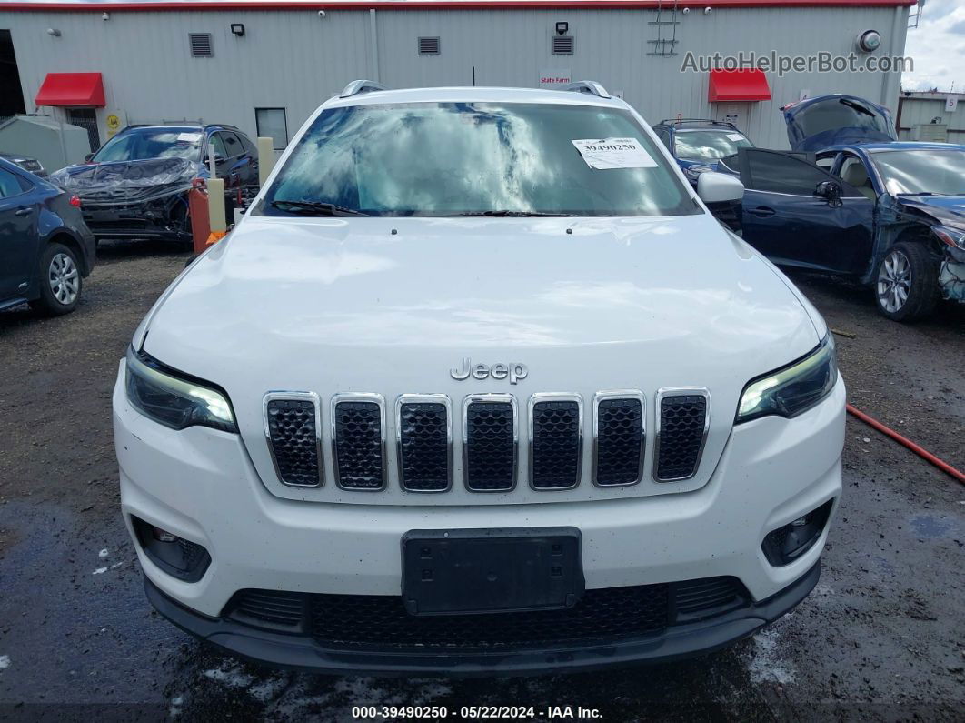 2019 Jeep Cherokee Latitude 4x4 White vin: 1C4PJMCB1KD355786