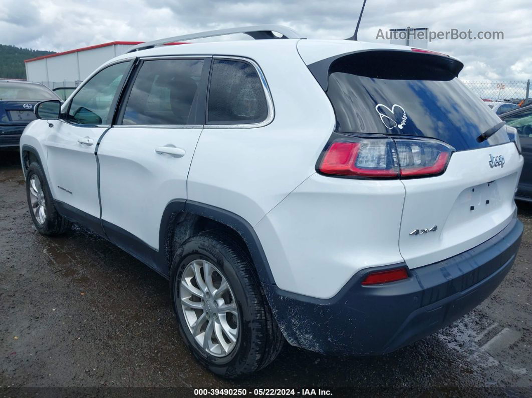 2019 Jeep Cherokee Latitude 4x4 White vin: 1C4PJMCB1KD355786