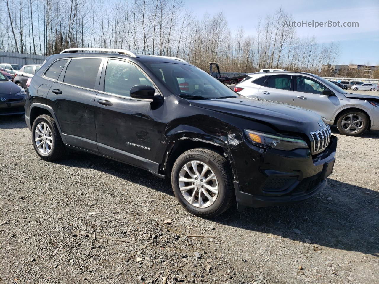 2021 Jeep Cherokee Latitude Black vin: 1C4PJMCB1MD149757