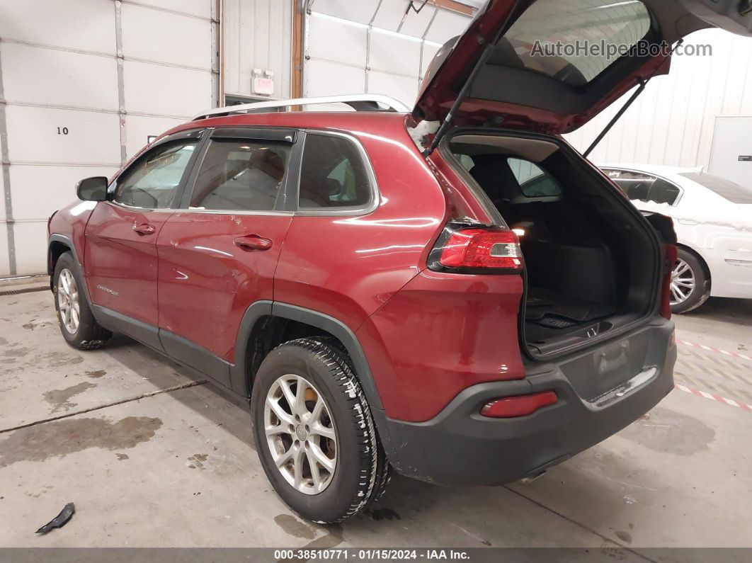 2015 Jeep Cherokee Latitude Red vin: 1C4PJMCB2FW697242