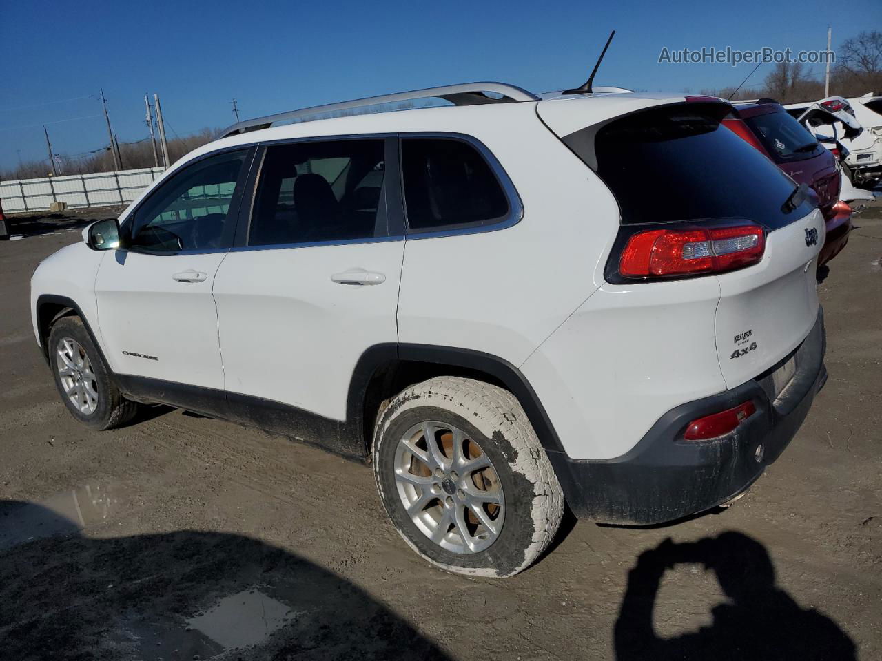 2015 Jeep Cherokee Latitude Белый vin: 1C4PJMCB2FW714721