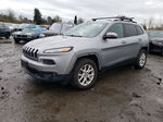 2015 Jeep Cherokee Latitude Silver vin: 1C4PJMCB2FW744527