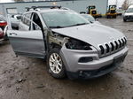 2015 Jeep Cherokee Latitude Silver vin: 1C4PJMCB2FW744527