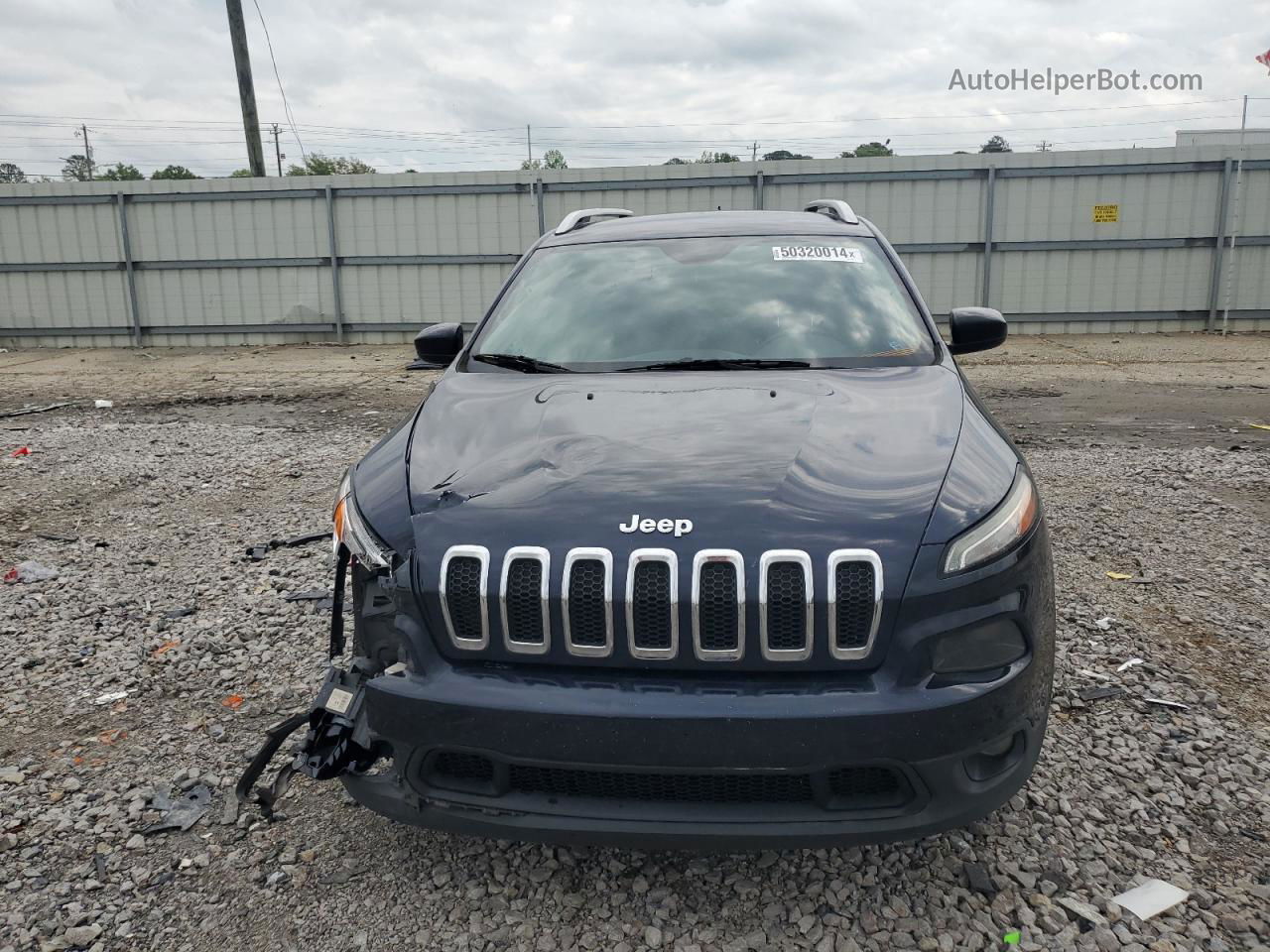 2016 Jeep Cherokee Latitude Синий vin: 1C4PJMCB2GW117344