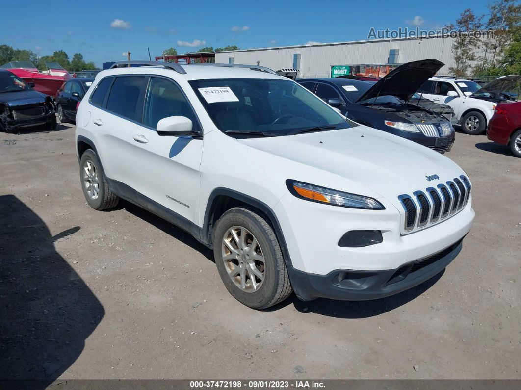 2016 Jeep Cherokee Latitude White vin: 1C4PJMCB2GW215015