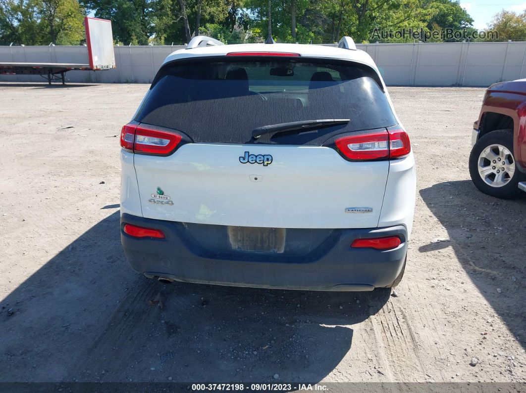 2016 Jeep Cherokee Latitude White vin: 1C4PJMCB2GW215015