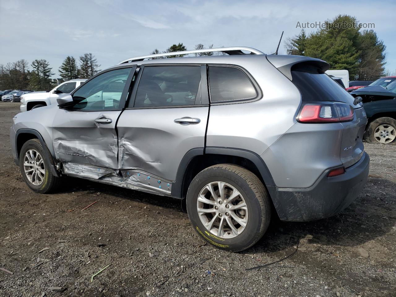 2021 Jeep Cherokee Latitude Silver vin: 1C4PJMCB2MD168320