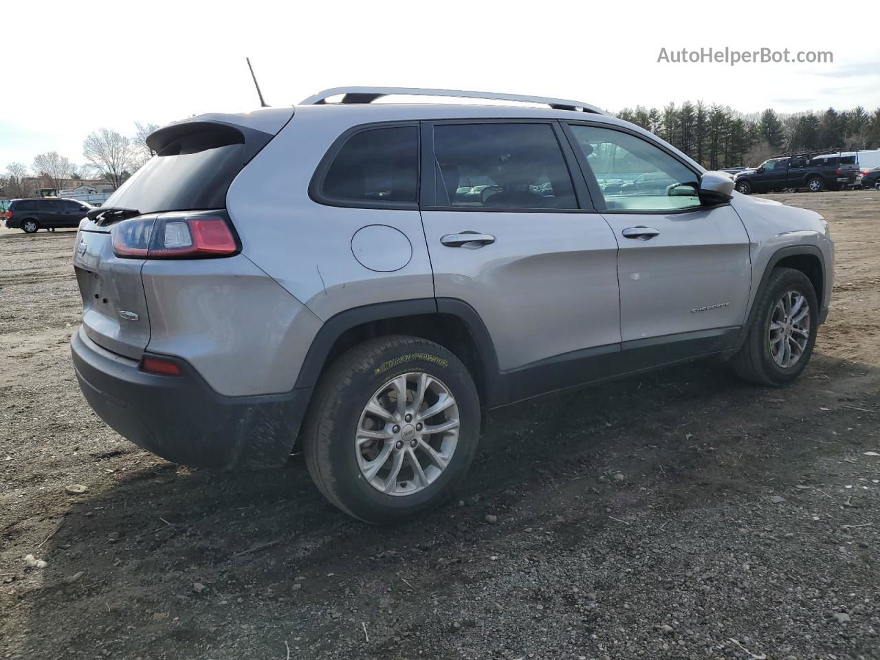 2021 Jeep Cherokee Latitude Серебряный vin: 1C4PJMCB2MD168320