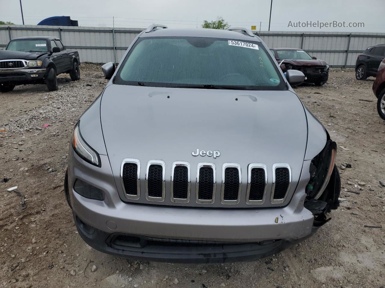 2014 Jeep Cherokee Latitude Gray vin: 1C4PJMCB3EW163133