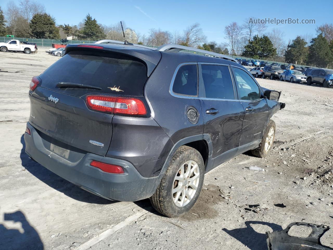 2014 Jeep Cherokee Latitude Black vin: 1C4PJMCB3EW248411