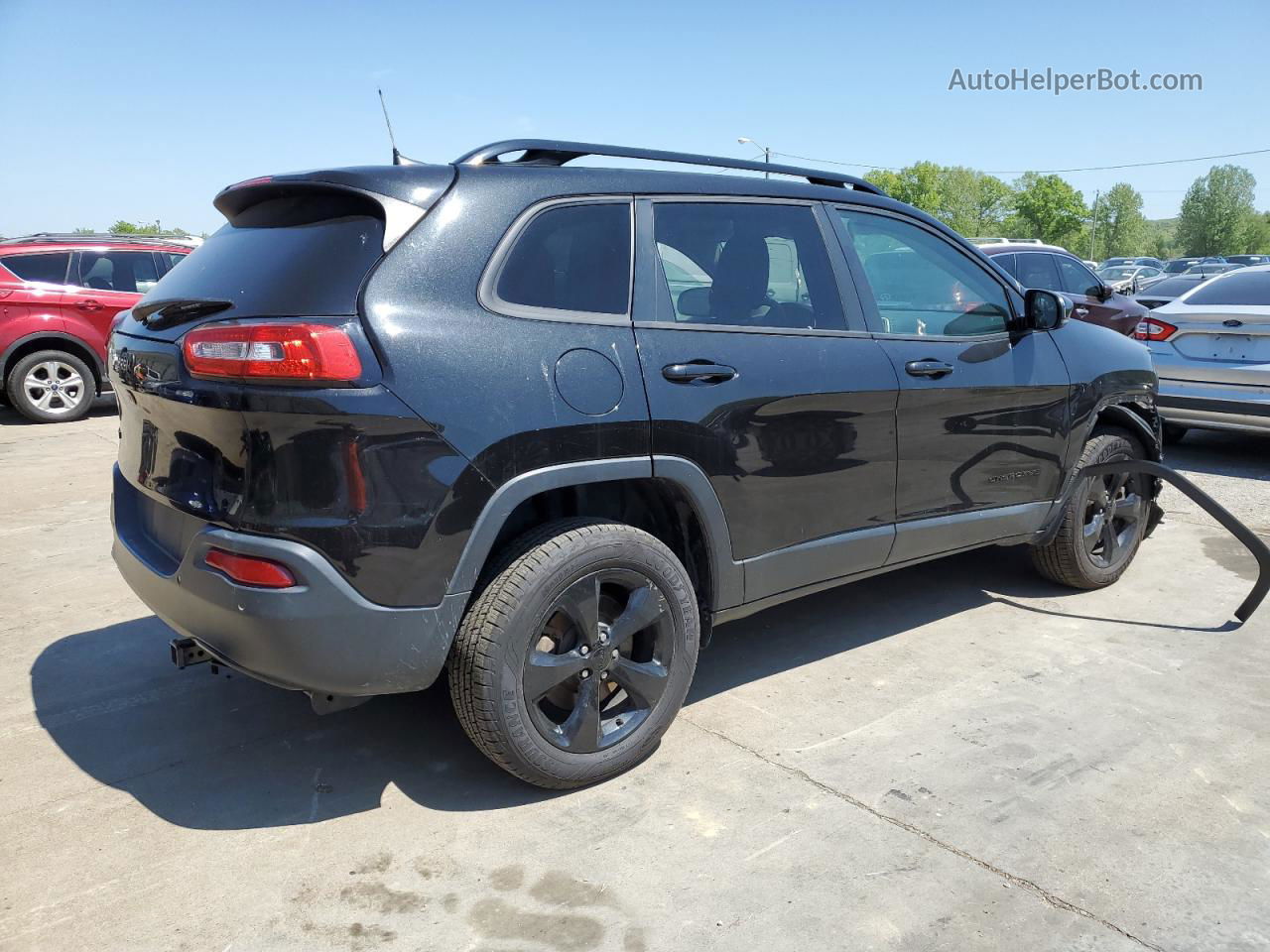 2016 Jeep Cherokee Latitude Black vin: 1C4PJMCB3GW118101