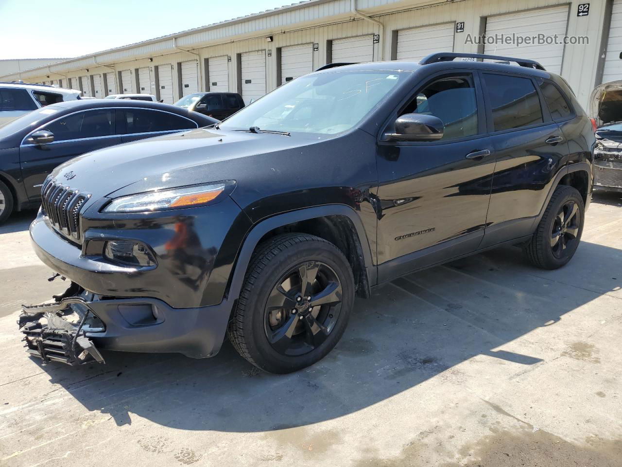 2016 Jeep Cherokee Latitude Black vin: 1C4PJMCB3GW118101