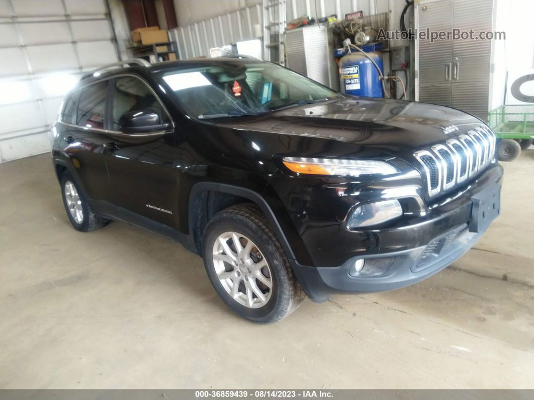 2016 Jeep Cherokee Latitude Black vin: 1C4PJMCB3GW163295