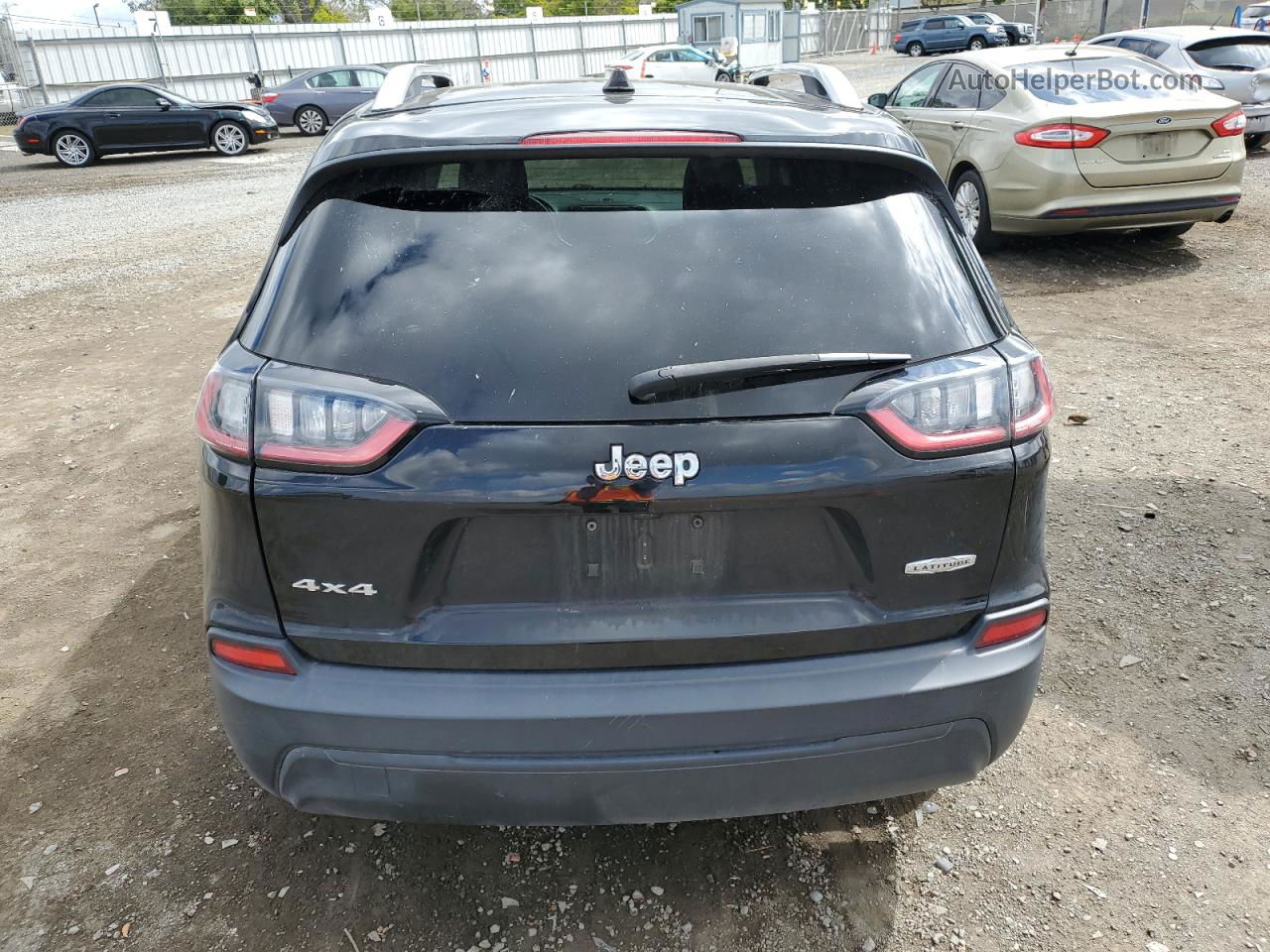 2021 Jeep Cherokee Latitude Черный vin: 1C4PJMCB3MD102035