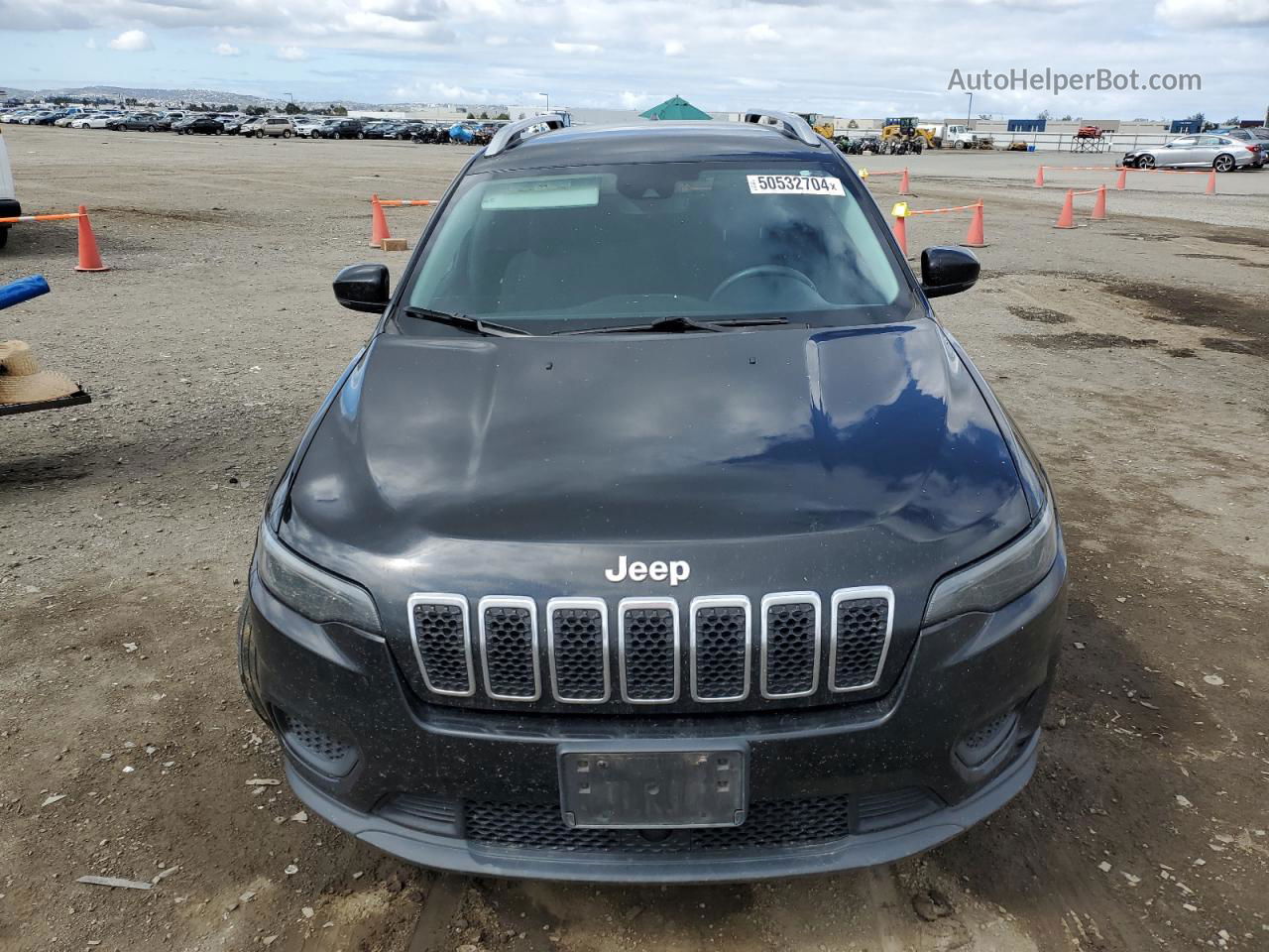 2021 Jeep Cherokee Latitude Черный vin: 1C4PJMCB3MD102035