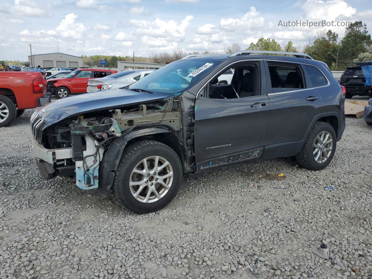 2014 Jeep Cherokee Latitude Charcoal vin: 1C4PJMCB4EW219886