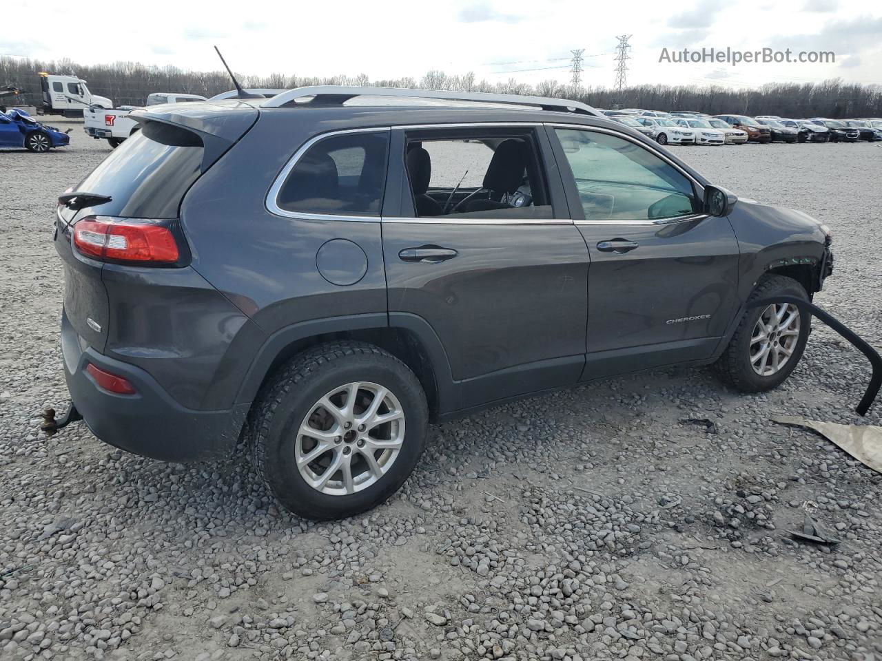 2014 Jeep Cherokee Latitude Charcoal vin: 1C4PJMCB4EW219886